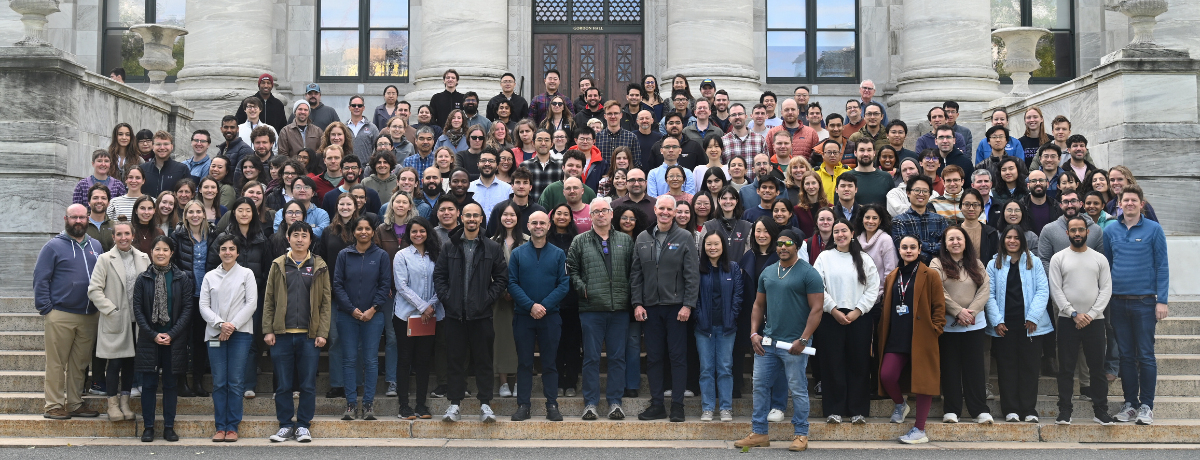 Cell Bio departmental photo on 10.16.2025 on the front stairs of Gordon Hall 