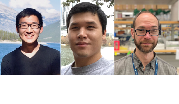 Headshot of Erik Bao, Kevin Lin, and Patrick Smith