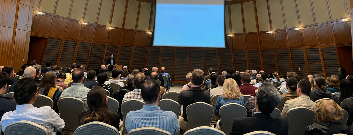 Audience watching a lecture held at the VSC during the Goldberg Symposium - A Celebration of the Life and Legacy of Fred Goldberg: Unraveling the Mysteries of Ubiquitin-Proteasome System on Sept 20, 2024.