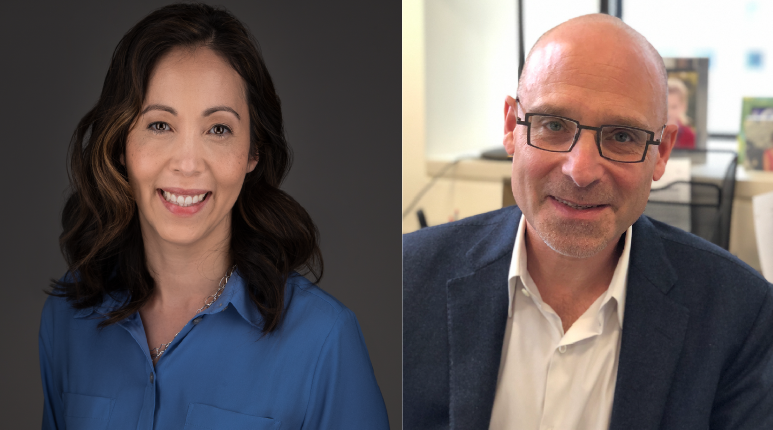  Headshot of Marcia Haigis and David Pellman