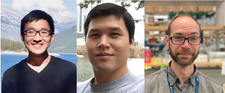 Headshot of Erik Bao, Kevin Lin, and Patrick Smith