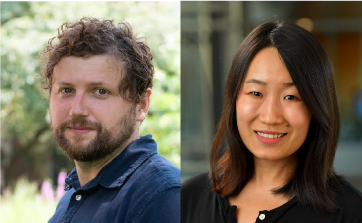 Headshot of Corey Allard and Xin Gu