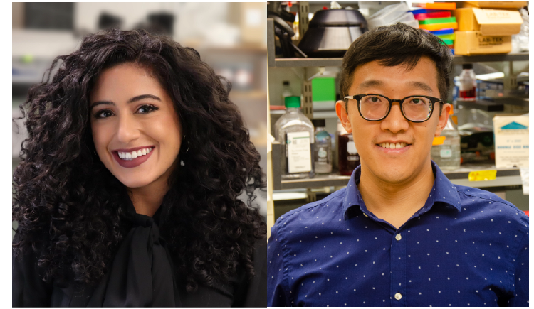 Headshot of Tina Zeina and Juntao Yu