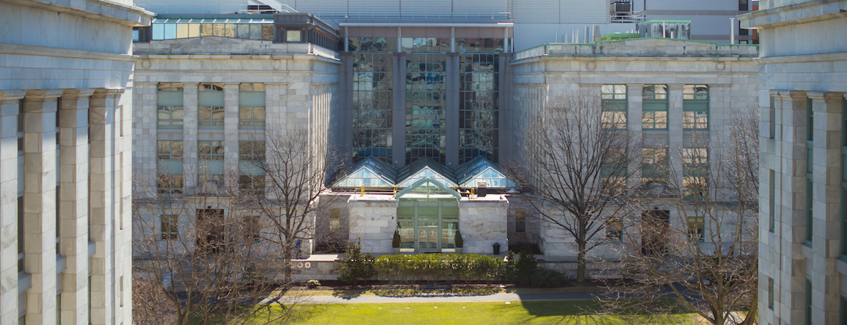 View of the Harvard Medical School Quadrangle from a Cell Biology department conference room